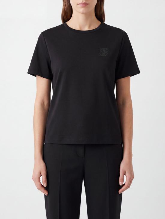 26FW 막스마라 반팔 티셔츠 2621946021600 004 Black