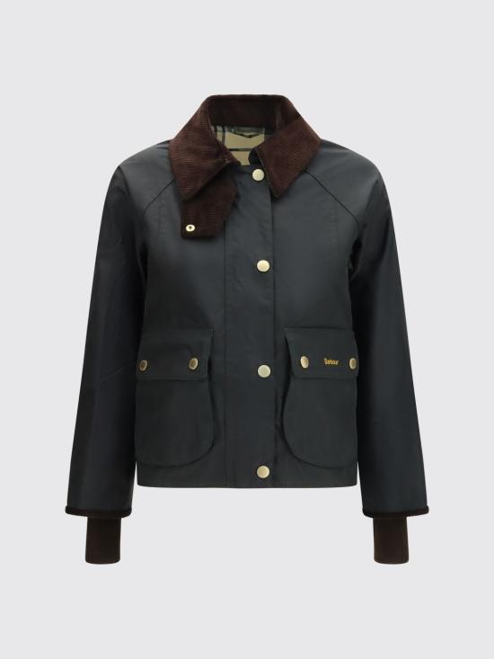 26FW 바버 크롭드 비드넬 왁스 재킷 LWX1403 SG51 Sage - BARBOUR