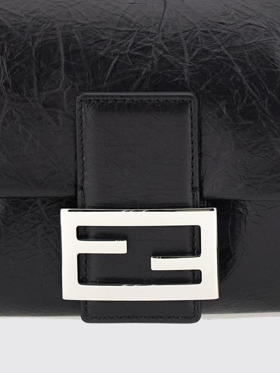26FW 펜디 바게트 소프트 미디엄 백 8BR856B14M F0QA1 Black - FENDI
