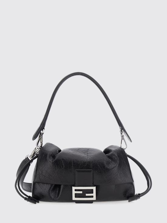 26FW 펜디 바게트 소프트 미디엄 백 8BR856B14M F0QA1 Black