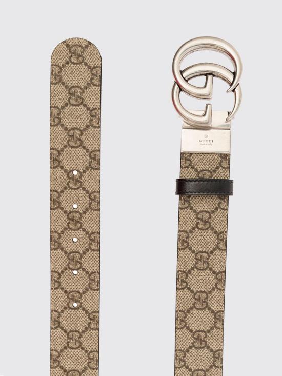 26FW 구찌 GG 마몽 리버시블 벨트 62705592TIN 9769 Beige - GUCCI