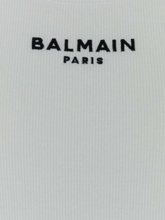 26FW 발망 탑 HF1EB075BD10 GAB White - BALMAIN
