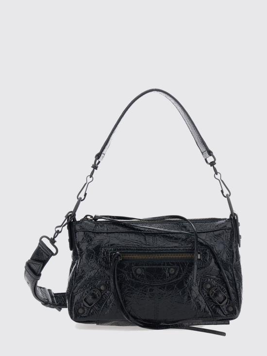 26FW 발렌시아가 르 시티 모토 미니백 8661222ABEK 1000 Black