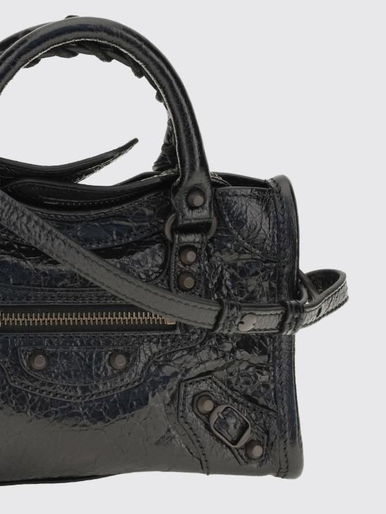 26FW 발렌시아가 르 시티 나노 램스킨 탑핸들 토트백 8657642ACFH 1000 Black - BALENCIAGA
