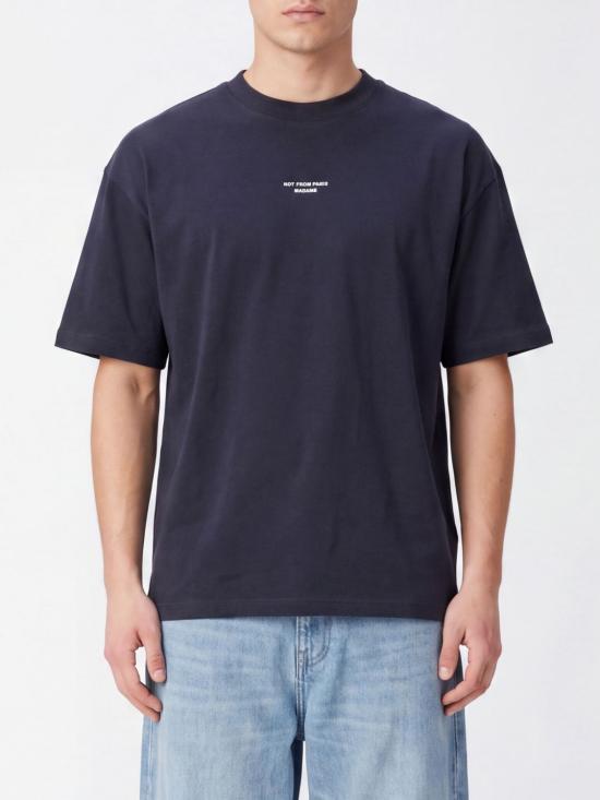 26FW 드롤드무슈 반팔 티셔츠 PERMTS202CO002 BL Black