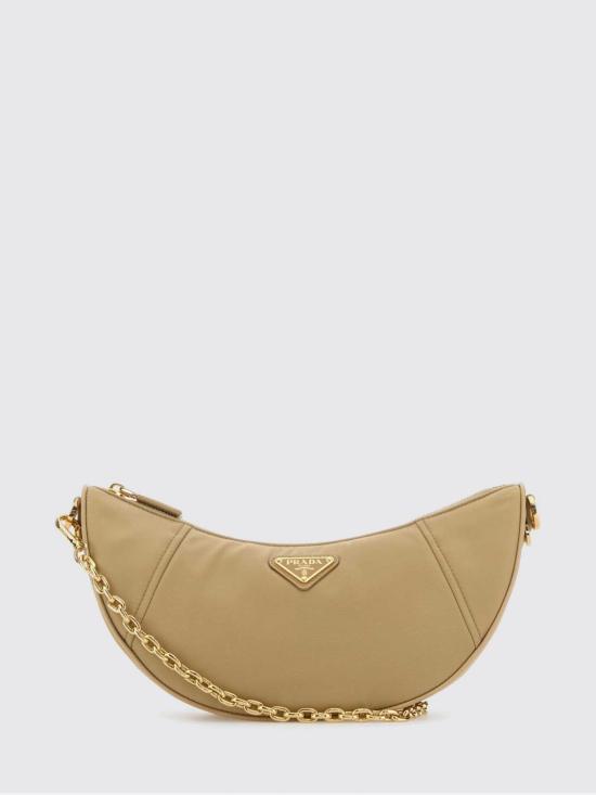 26FW 프라다 DEMI LUNE 데미 룬 리나일론 숄더백 1BH222VNOOR064 F0040 Camel