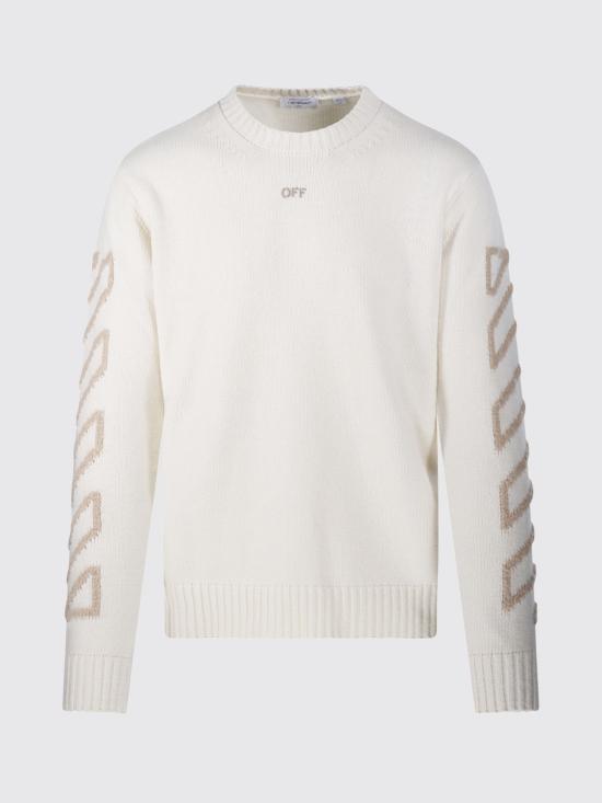 26FW 오프화이트 스웨터 44MHE087F26K001 110 White - OFF WHITE