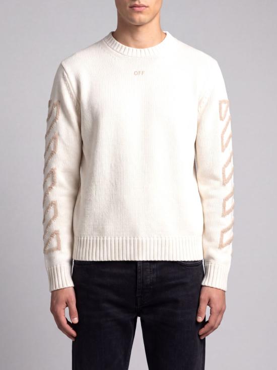 26FW 오프화이트 스웨터 44MHE087F26K001 110 White