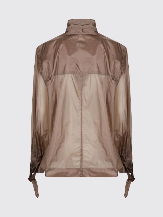 26SS 생로랑 라발리에르 나일론 블라우스 라발리에르 나일론 블라우스 871230Y8J32 2055 Brown - SAINT LAURENT