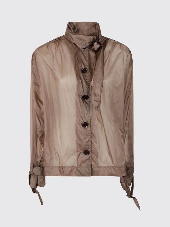 26SS 생로랑 라발리에르 나일론 블라우스 라발리에르 나일론 블라우스 871230Y8J32 2055 Brown - SAINT LAURENT