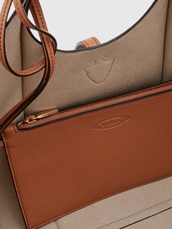 26FW 토즈 T 타임리스 스몰 쇼핑백 XBWTSBA0200Q8E S410 Brown - TODS