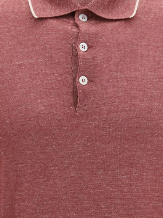 26SS 브루넬로 쿠치넬리 폴로 티셔츠 MHS805905 CCM86 Coral - BRUNELLO CUCINELLI