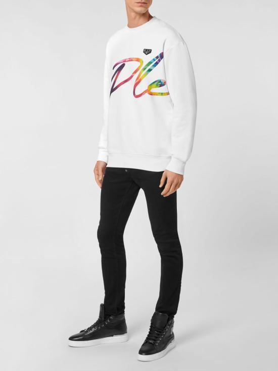 26SS 필립 플레인 긴팔 티셔츠 UABCUJO0011PJO002N 01 White - PHILIPP PLEIN