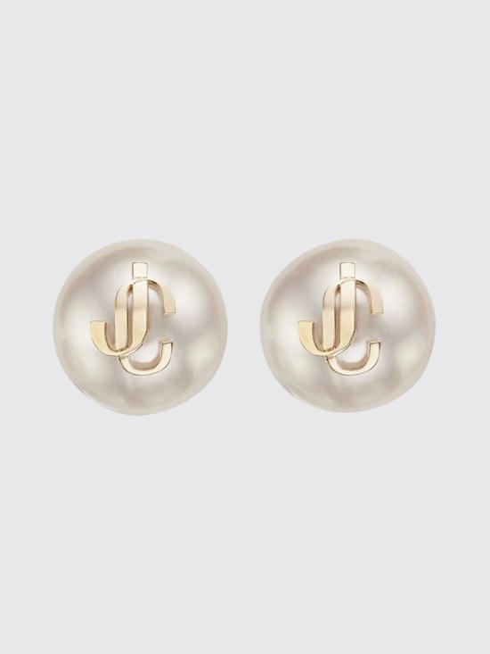 26FW 지미추 이어링 JCPEARLSTUDSDXQ GOLD White