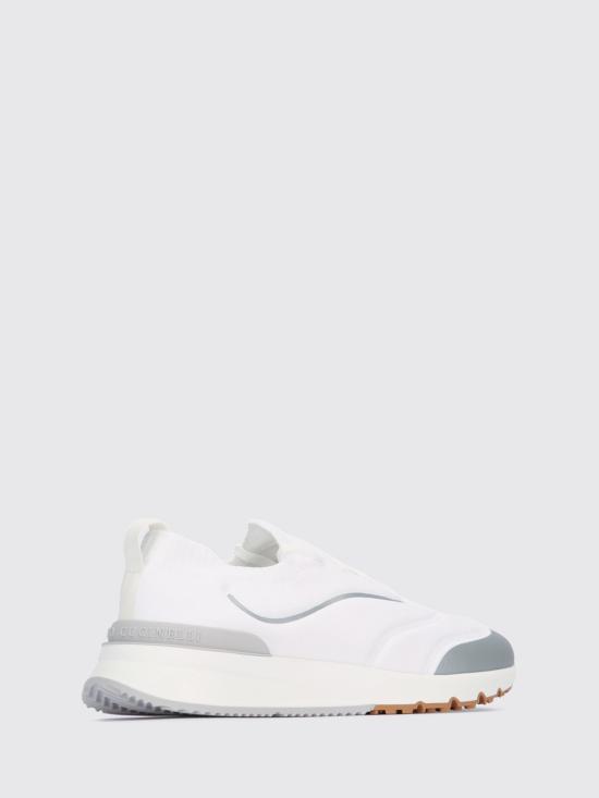 26FW 브루넬로 쿠치넬리 스니커즈 MZUAUFO340 CBM68 White - BRUNELLO CUCINELLI