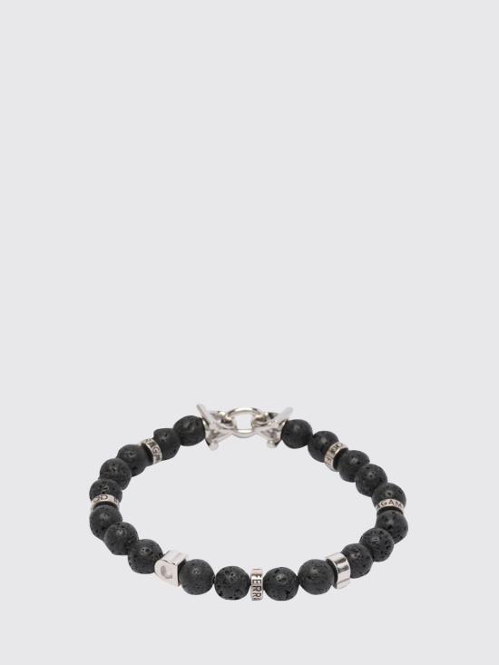 26FW 살바토레 페라가모 라바 스톤 간치니 브레이슬릿 770150 717501 PIETRA LAVICA Black