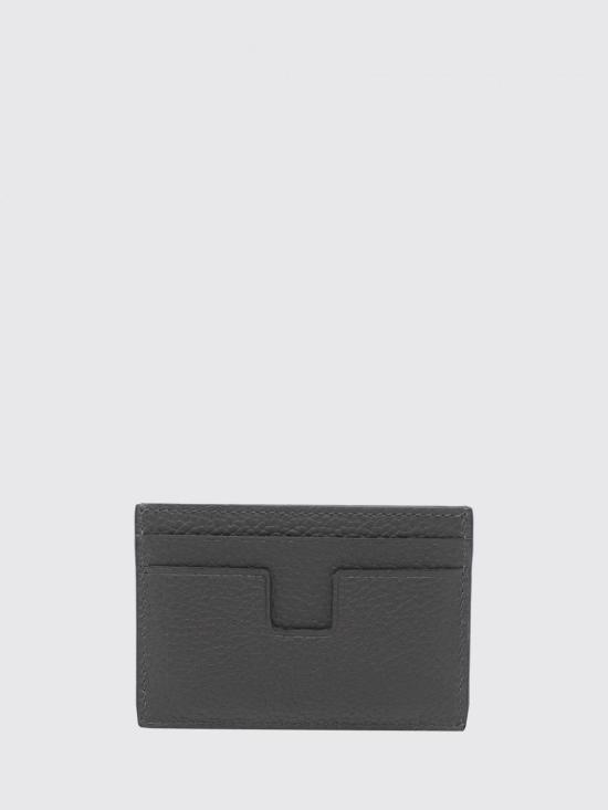 26FW 톰포드 그레인 레더 카드 홀더 Y0232LCL158S TBG Grey - TOMFORD