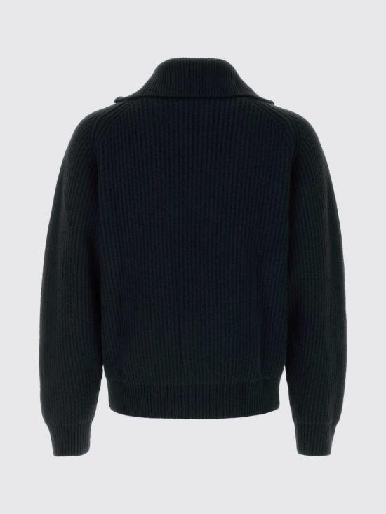 26FW 질샌더 집업 니트 J22GP0291J14848 001 Black - JIL SANDER