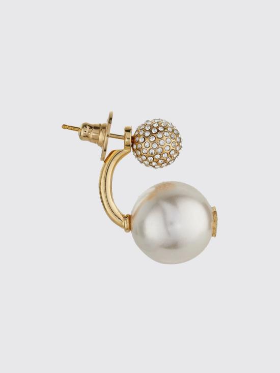 26FW 지미추 이어링 AURIEARRING SJIQ GOLD WHITE CRYSTAL - JIMMY CHOO