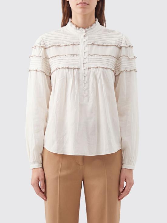 26FW 이자벨마랑에뚜왈 도안 블라우스 HT0914FBB3J04E 20WH White