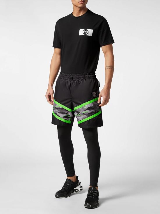 26SS 플레인스포츠 숏팬츠 FACCMJT2140STE003N 02 Black - PLEIN SPORT