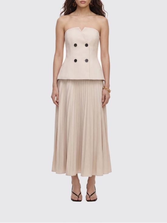 26FW 셀프 포트레이트 롱 원피스 AW26155MBG Beige
