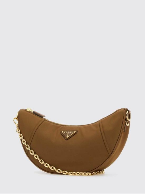 26FW 프라다 DEMI LUNE 데미 룬 리나일론 숄더백 1BH222VNOOR064 F0134 Brown