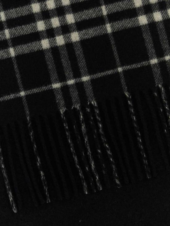 26FW 버버리 체크 캐시미어 스카프 8094741 Black - BURBERRY