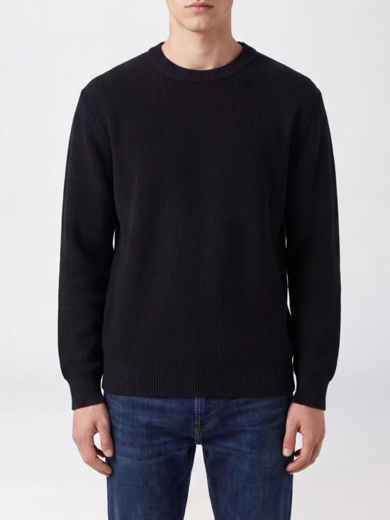 26FW 골든구스 Golden 레터링 밀리터리 크루넥 스웨터 GMP00841P00197290100 Black