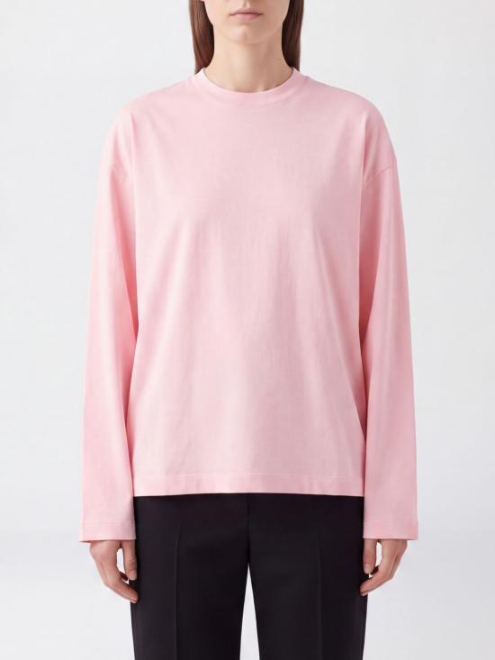 26FW 질샌더 반팔 티셔츠 J02GC0174J20348 678 Pink