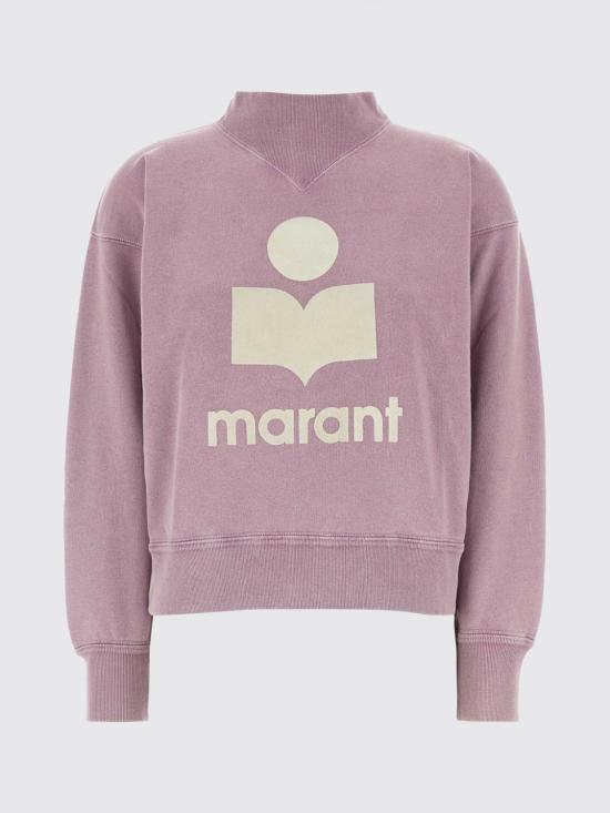 26FW 이자벨마랑에뚜왈 모비 코튼 스웨트셔츠 로고 SW0003FAD1M04E RWEC Pink - ISABEL MARANT ETOILE