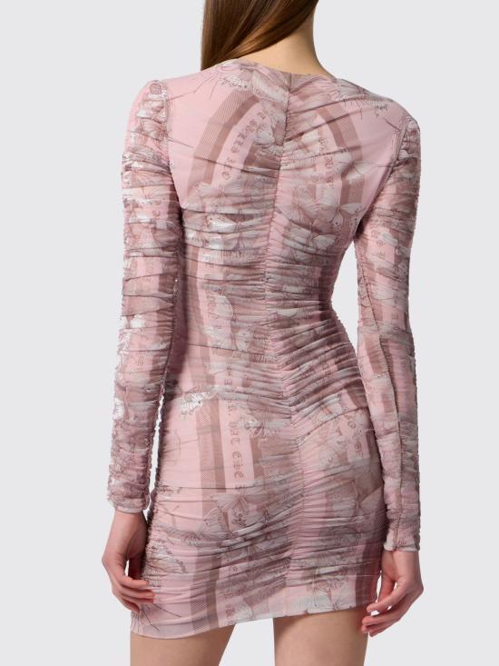 26SS 필립 플레인 롱 원피스 SAFCWRG3567PTE003N 03 Fuchsia - PHILIPP PLEIN