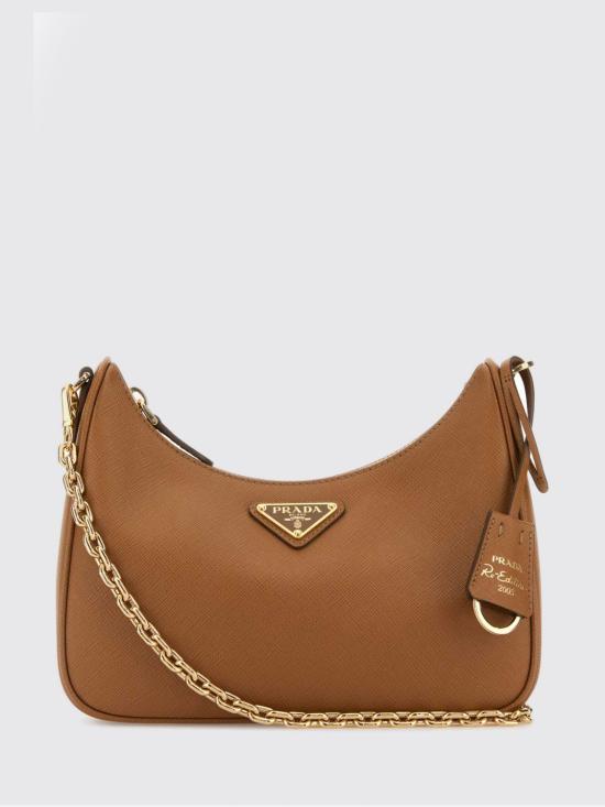 26FW 프라다 리에디션 레더 숄더백 1BH204VV2PNZV F03CW Brown