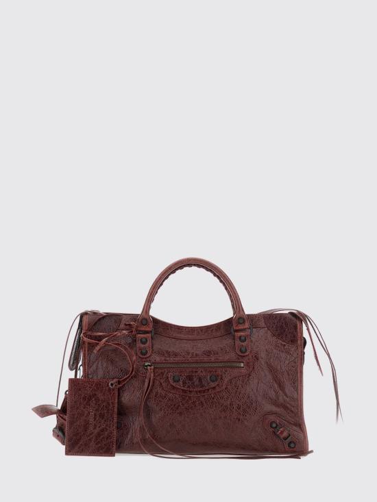 26FW 발렌시아가 르 시티 백 8657602ACFH 6154 Burgundy