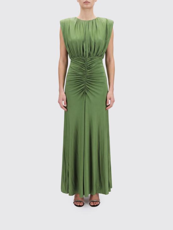 26FW 셀프 포트레이트 롱 원피스 AW26009XG Green