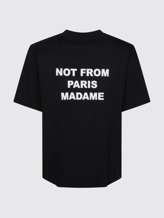 26FW 드롤드무슈 반팔 티셔츠 PERMTS203CO002 BL Black - DROLE DE MONSIEUR