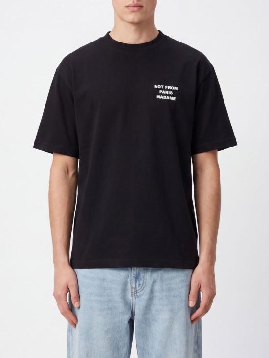 26FW 드롤드무슈 반팔 티셔츠 PERMTS203CO002 BL Black