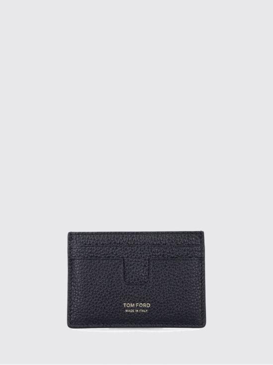 26FW 톰포드 그레인 레더 클래식 카드 홀더 Y0232LCL158G NAA Black