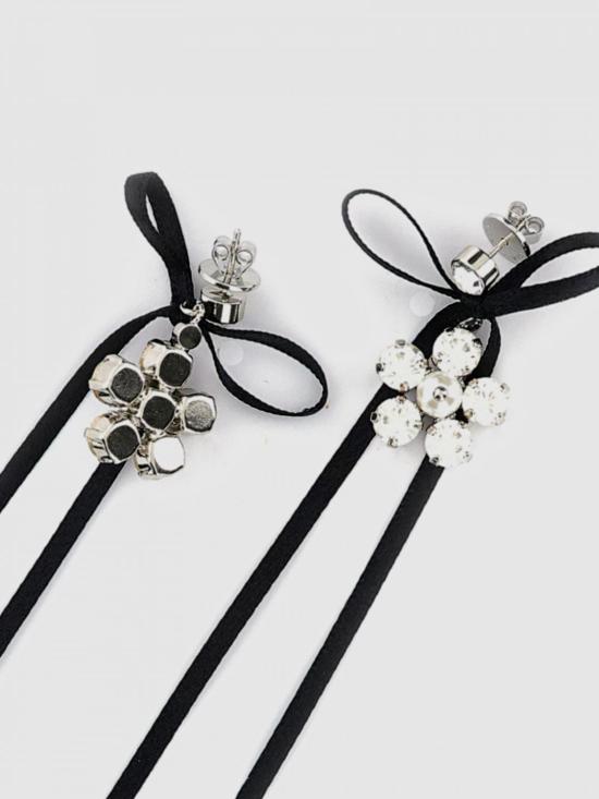 26FW 시몬로샤 이어링 ERG611B0907 PEARLCRYSTAL Black - SIMONE ROCHA