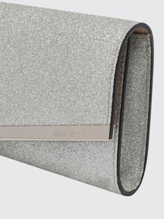 26FW 지미추 클러치/파우치 EMMIEDGZ PLATINUM ICE Silver - JIMMY CHOO