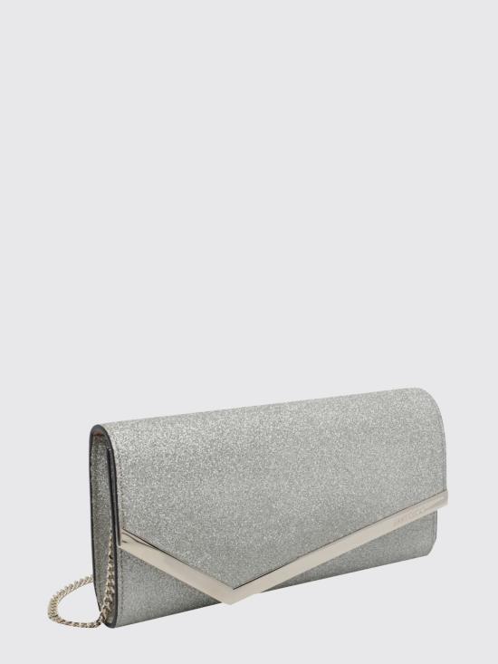 26FW 지미추 클러치/파우치 EMMIEDGZ PLATINUM ICE Silver - JIMMY CHOO