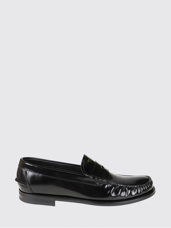 26FW 프라다 브러쉬드 레더 로퍼 2DB239FX000055 F0002 Black