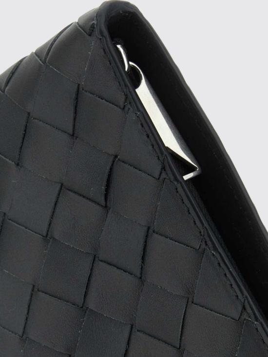 26FW 보테가베네타 인트레치아토 하프 지퍼 파우치 607479VCPQ5 2342 Grey - BOTTEGA VENETA
