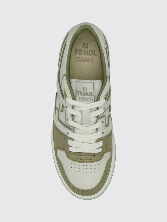 26FW 펜디 매치 레더 로우탑 스니커즈 7E1643AOMN F1RT4 Sage - FENDI