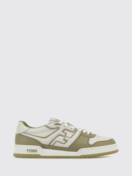 26FW 펜디 매치 레더 로우탑 스니커즈 7E1643AOMN F1RT4 Sage