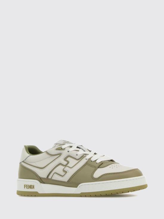 26FW 펜디 매치 레더 로우탑 스니커즈 7E1643AOMN F1RT4 Sage - FENDI