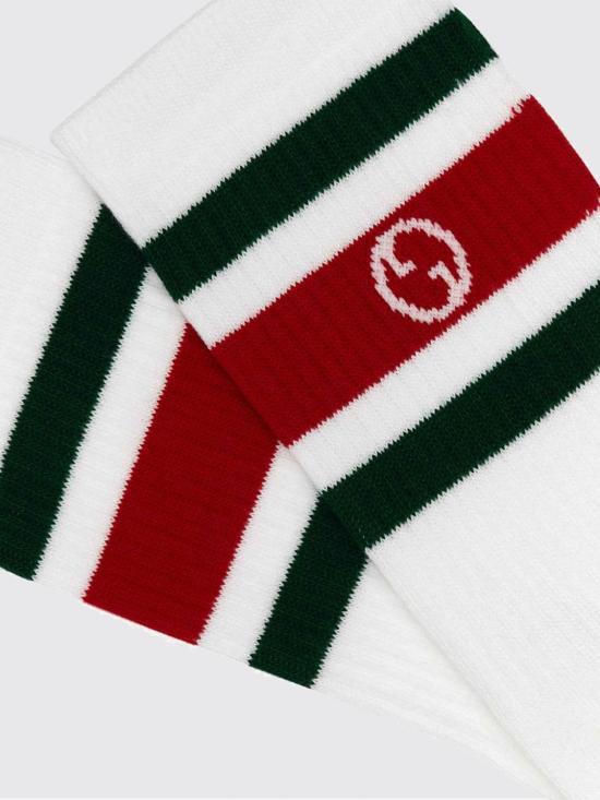 26FW 구찌 삭스 위드 로고 7507054GADU 6566 Red - GUCCI