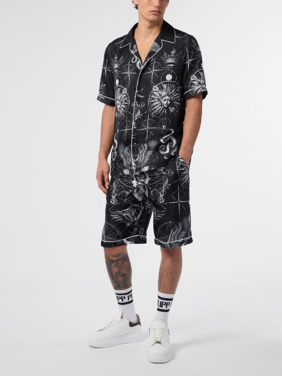 26SS 필립 플레인 셔츠 SAFCMRP2548PTE104N 02 Black - PHILIPP PLEIN