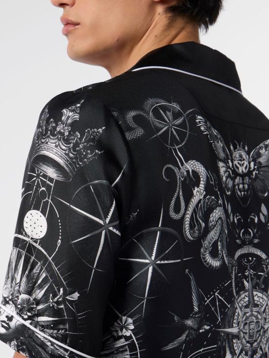 26SS 필립 플레인 셔츠 SAFCMRP2548PTE104N 02 Black - PHILIPP PLEIN
