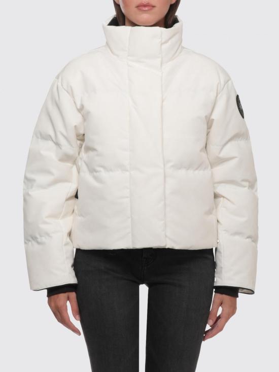 26FW 캐나다구스 그랜드뷰 크롭드 재킷 블랙 라벨 2266WB 9433 White